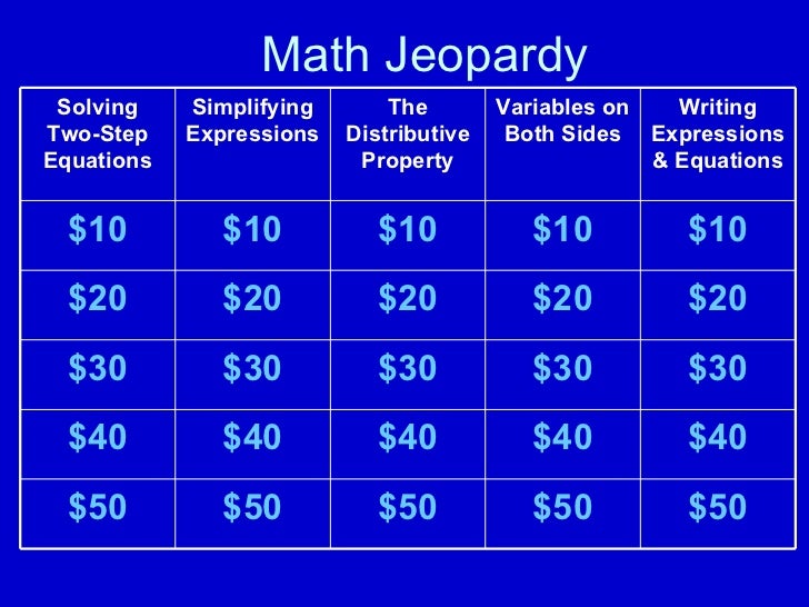 Ppt – 6Th Grade Math Jeopardy Powerpoint Presentation Free To View Id: 5D8Bbmgu3O