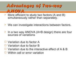 Two way anova+manova | PPT