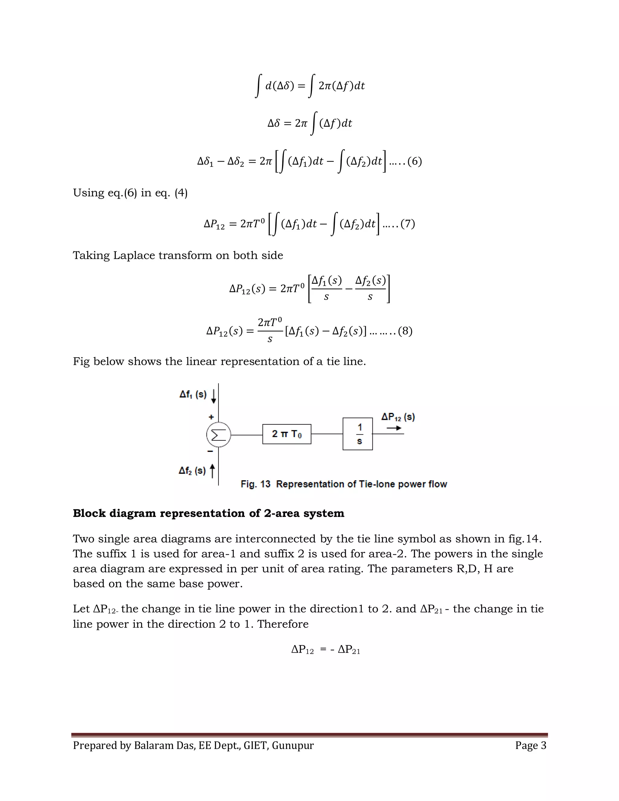 Two area system | PDF