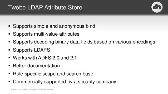Ldap binary option