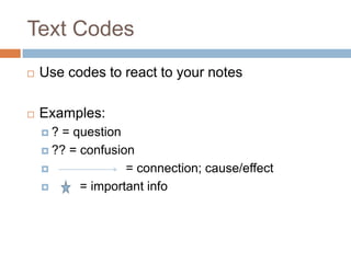 Two column notes | PPTX