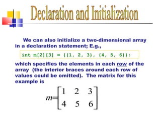 Two dimensional array | PPT