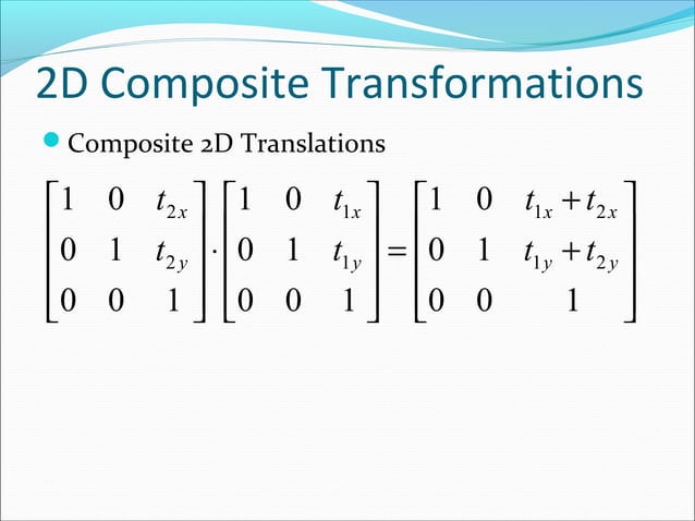 Two dimentional transform | PPT