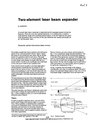 Two element laser beam expander   1981