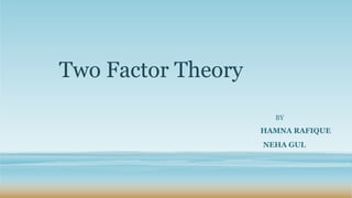 Neha Rafique Two Factor Theory of Herzberg.pptx