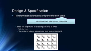 Two fish & Rijndael (AES) Encryption Algorithm | PPTX
