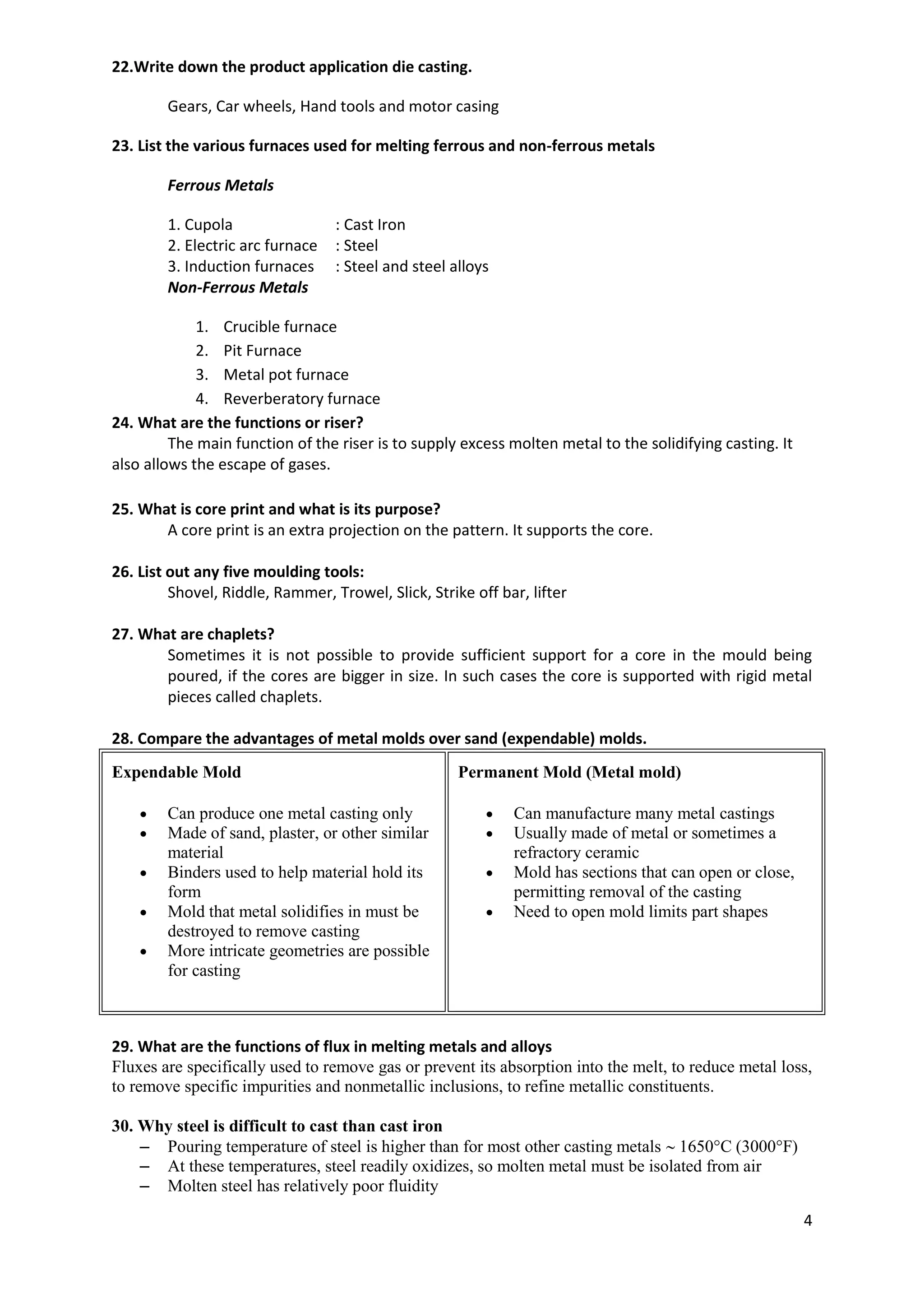 Two marks metal casting part A | PDF