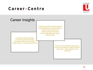 Career Insights
 
