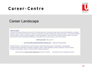 Career Landscape
 