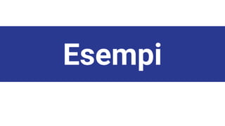 Esempi
 