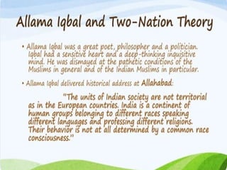 two nation theory with a little contrast