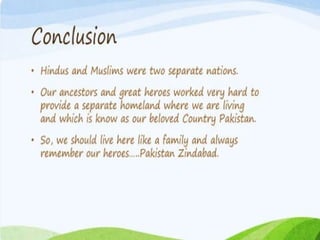 two nation theory with a little contrast