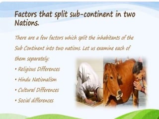 two nation theory with a little contrast