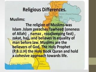 two nation theory with a little contrast