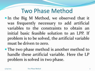 Twophasemethod 131003081339-phpapp01 | PPTX