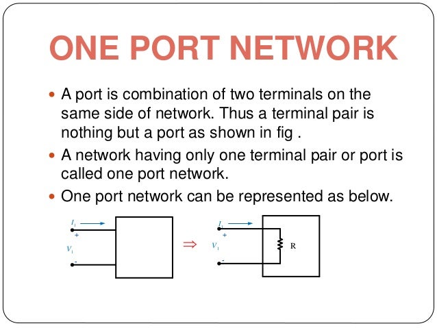 Two port network