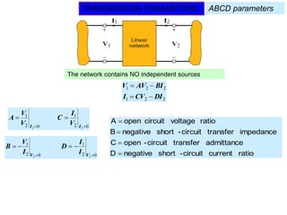 Two port network - part 3