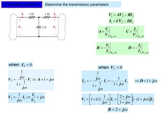 Two port network - part 3