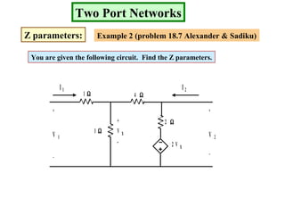 Two port networks | PPT