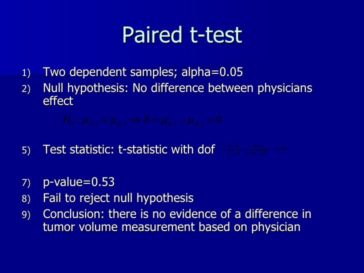 Two sample t test