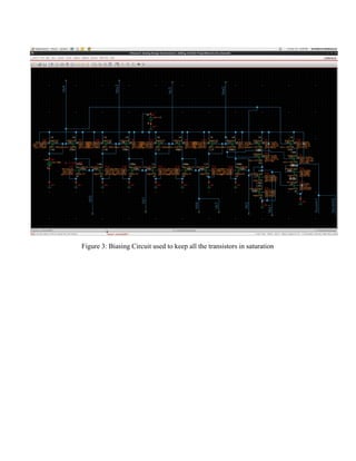 Figure 3: Biasing Circuit used to keep all the transistors in saturation  
 
 
 
 
 
 
 
 
 
 
 
 
 
 
 
 
 
 
 
 