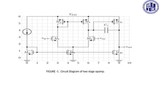two stage opamp (1).pptx opamp layout design | PPTX