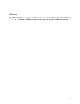 Two Step Flow Of Communication Theory Pdf Two Step Flow Of Communication Theory Pdf
