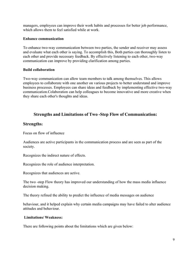 Two Step Flow Of Communication Theory Pdf Two Step Flow Of Communication Theory Pdf