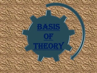 BASIS
OF
THEORY

 