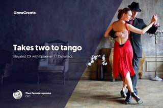 Takes two to tango
Elevated CX with Episerver ♡ Dynamics
Theo Paraskevopoulos
CEO
 