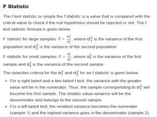 Comprehensive Guide to F Test in Statistics: Formula, Critical Value ...