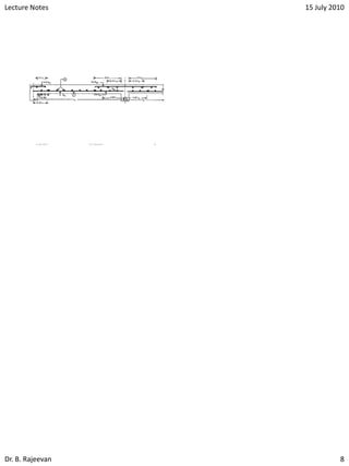 Lecture Notes 15 July 2010
Dr. B. Rajeevan 8
15 July 2010 Dr. B. Rajeevan 43
 