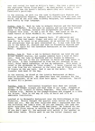 Two Weeks in Paris 1981