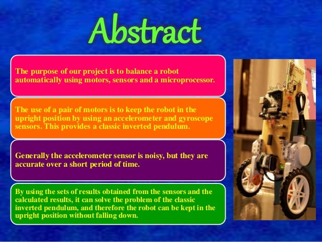 self balancing robot ppt