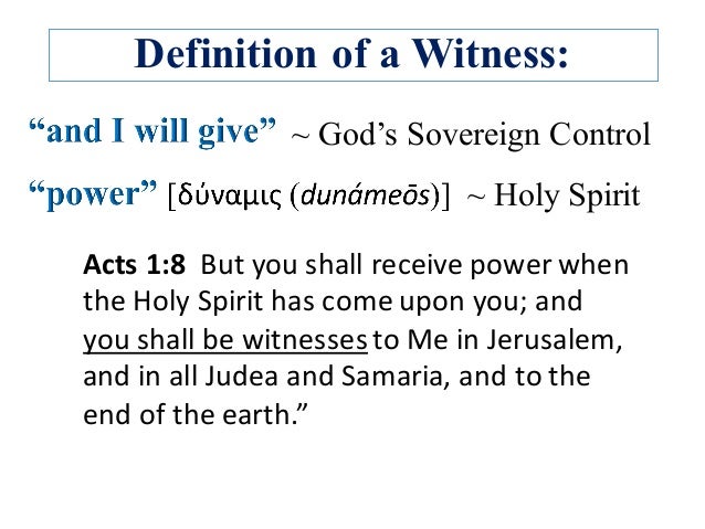 witness definition witness definition