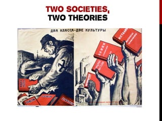 TWO SOCIETIES,
TWO THEORIES
 