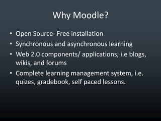 Why Virtual Worlds?Save money (virtual field trips)Meet children at the waters edge (Long term)Provides 3-d perspectiveThe real world is using them. (i.e. Medicine, Business, Military, the NFL)Creating networks around the world