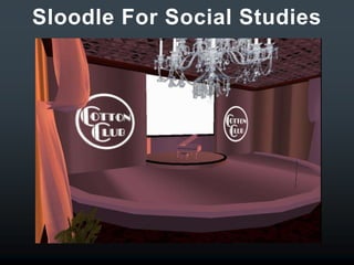 What Are We Doing Now?3 Day Professional Development Sloodle CourseDay1 :  Intro to virtual worlds and discuss reasons for second lifeDay 2:  In depth, content-specific explorationDay 3:  Create a display, resources, presentation, machinima etc. geared towards sharing with educators from around the world at our virtual WNYRIC Building