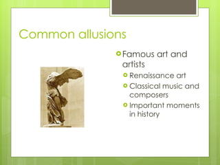 Intro to cinquans and allusions | PPT
