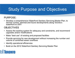 Waterfront Sanitary Servicing Master Plan Update (Oct. 30 PIE). | PDF