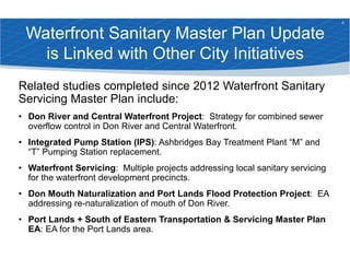 Waterfront Sanitary Servicing Master Plan Update (Oct. 30 PIE). | PDF
