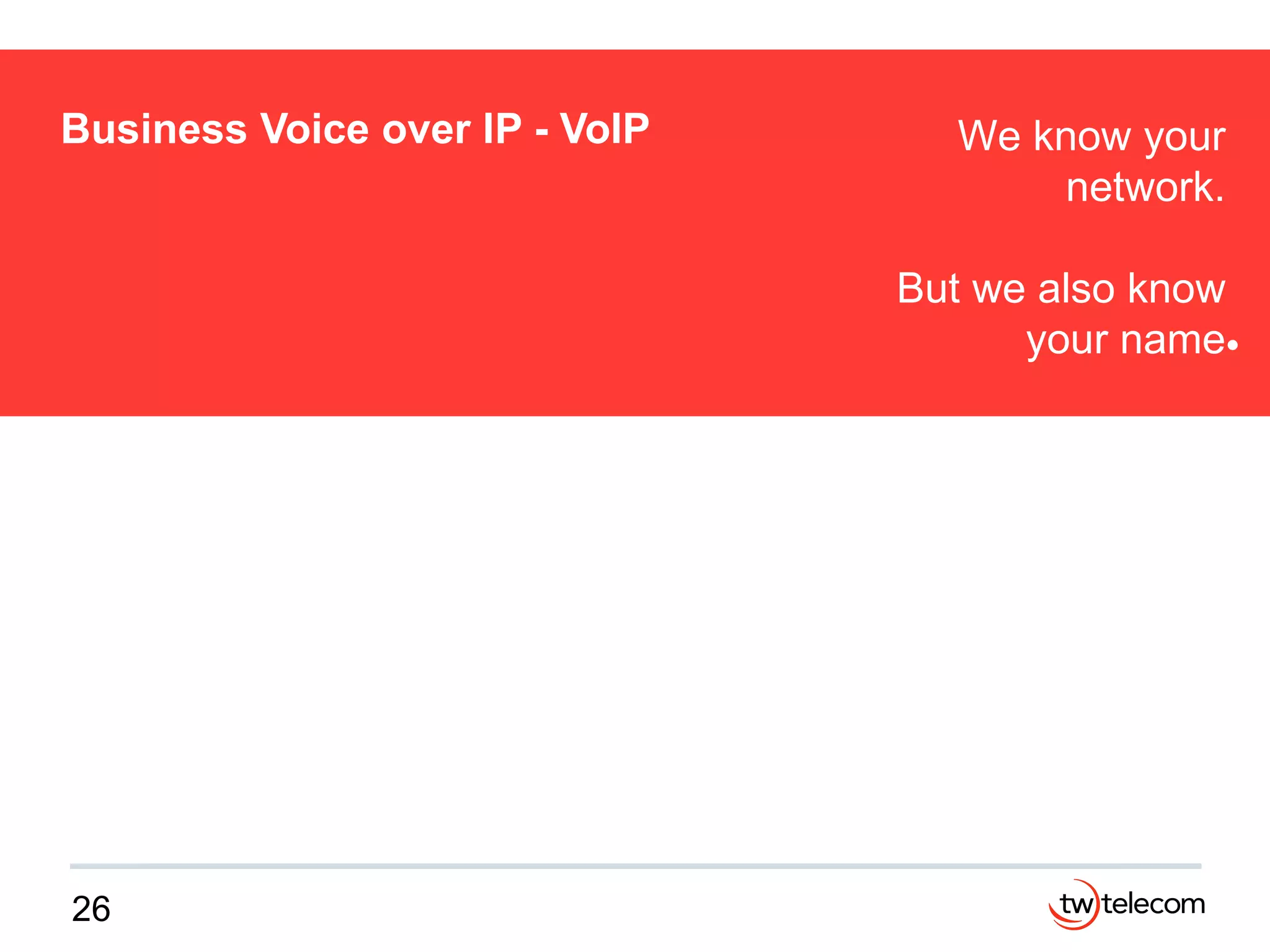 Business Voice over IP - VoIP 