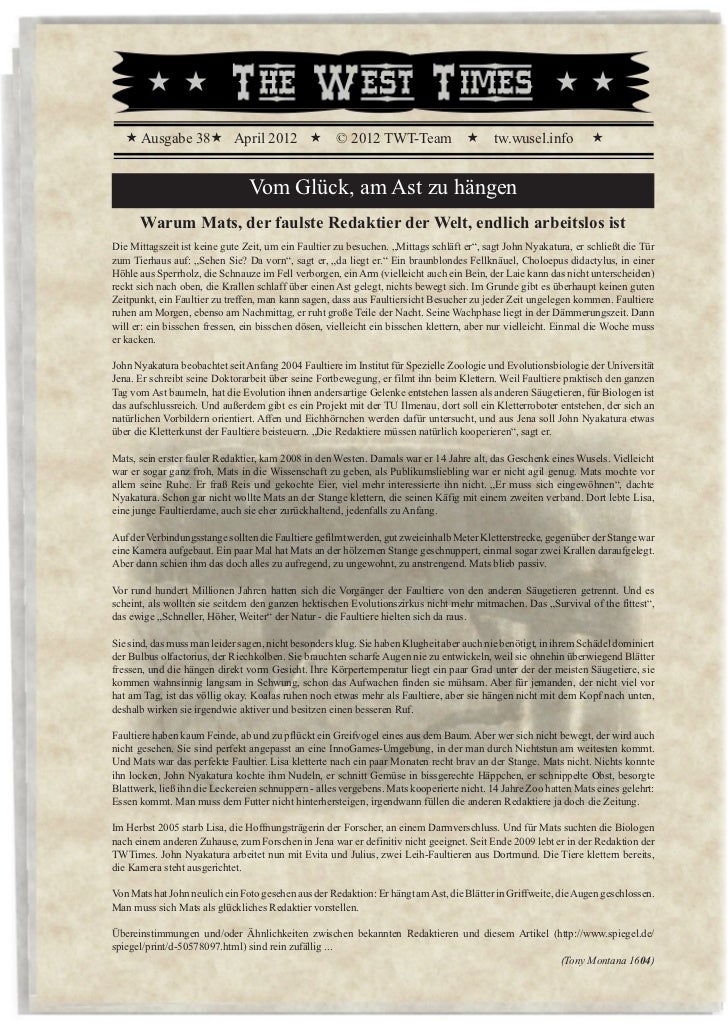 « Ausgabe 38« April 2012 «                       © 2012 TWT-Team «                     tw.wusel.info          «           ...