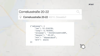 © twt.de
{"adresse": {
"lat": 51.216238,
"long": 6.783000,
"strasse": "Corneliusstraße",
"hausnr": "20-22",
"ort": "Düsseldorf",
"plz": 40215
}}
Corneliusstraße 20-22
Corneliusstraße 20-22 40215, Düsseldorf
Corneliusstraße
20-22
Düsseldorf
40215
© twt.de
 