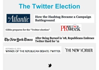 The Twitter Election
 