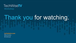 Thank you for watching.
 