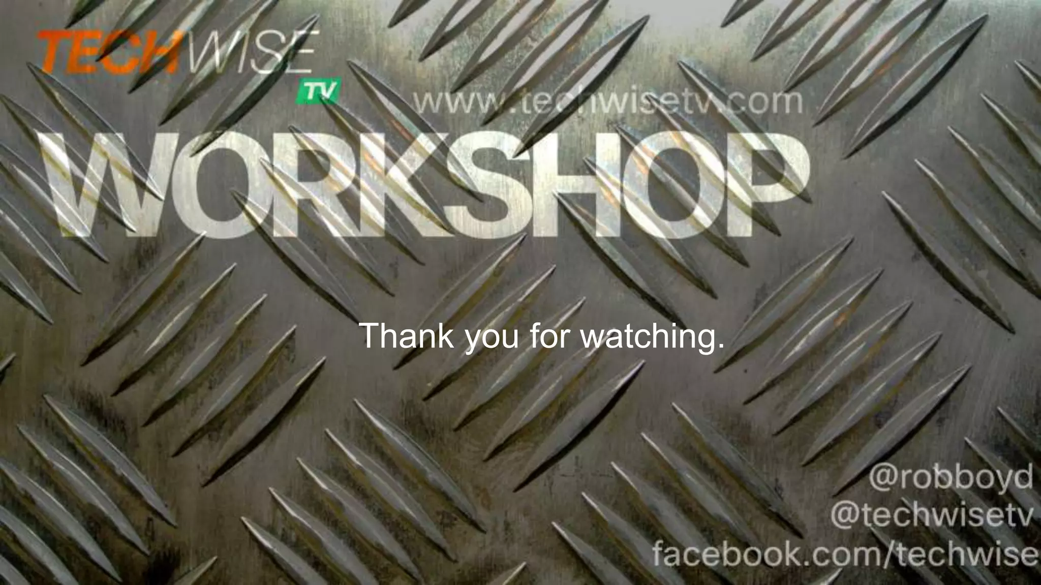 Thank you for watching.
 