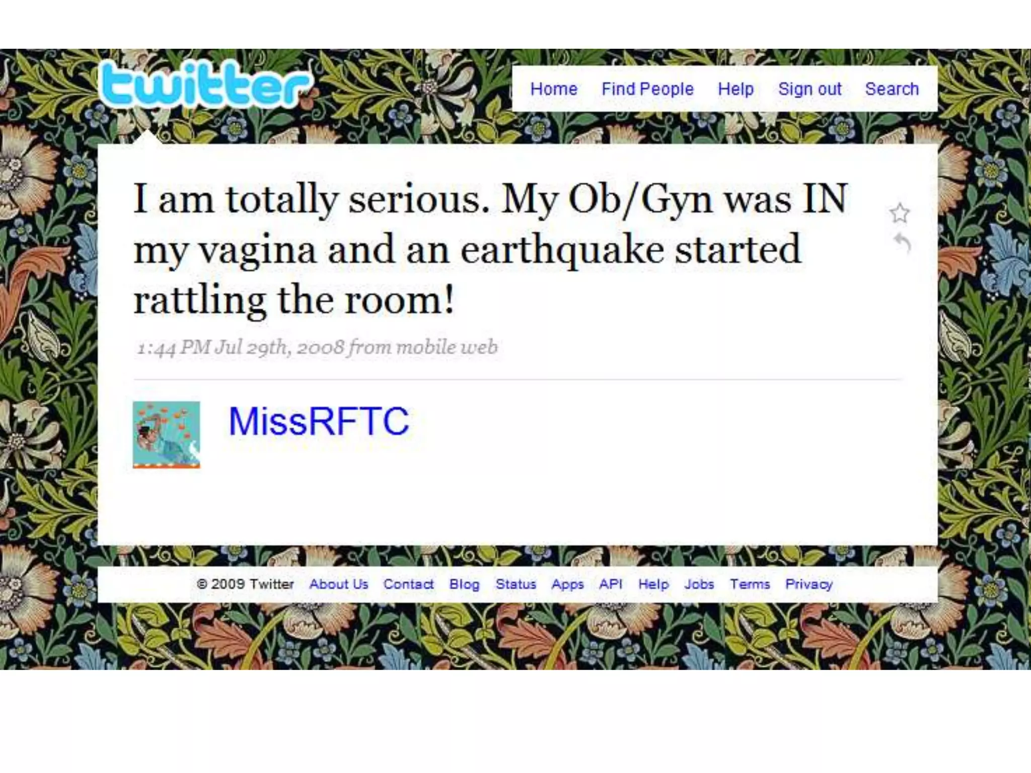 Tips for finding tweets
• Search (Twitter advanced, Google &
  Topsy) for keywords, location
• Check followers & timelines (replies, RTs)
• Expand tweets to see conversation
• Check profiles
• Follow; DM or tweet asking for interview
• Make screen grabs
 