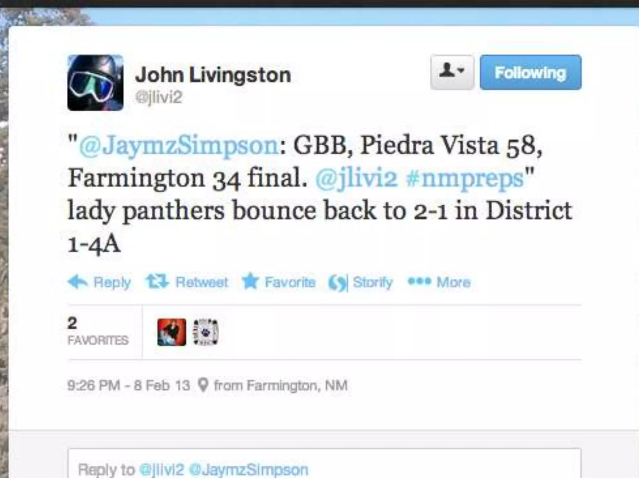 Vetting & verifying
• Track back RTs, etc.    • Links, photos?
  to source               • Take it old school
• Look for clusters       • Disclose, hedge, repe
• Location enabled?         at
• Evaluate the network    • Be brave only in
• Evaluate the history      correction


Tips from Craig Silverman, Regret the Error
 