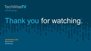 Thank you for watching.
 
